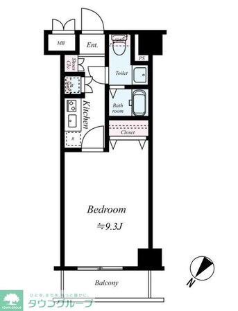 AQUAPRIMETOWEROSHIAGEの物件間取画像